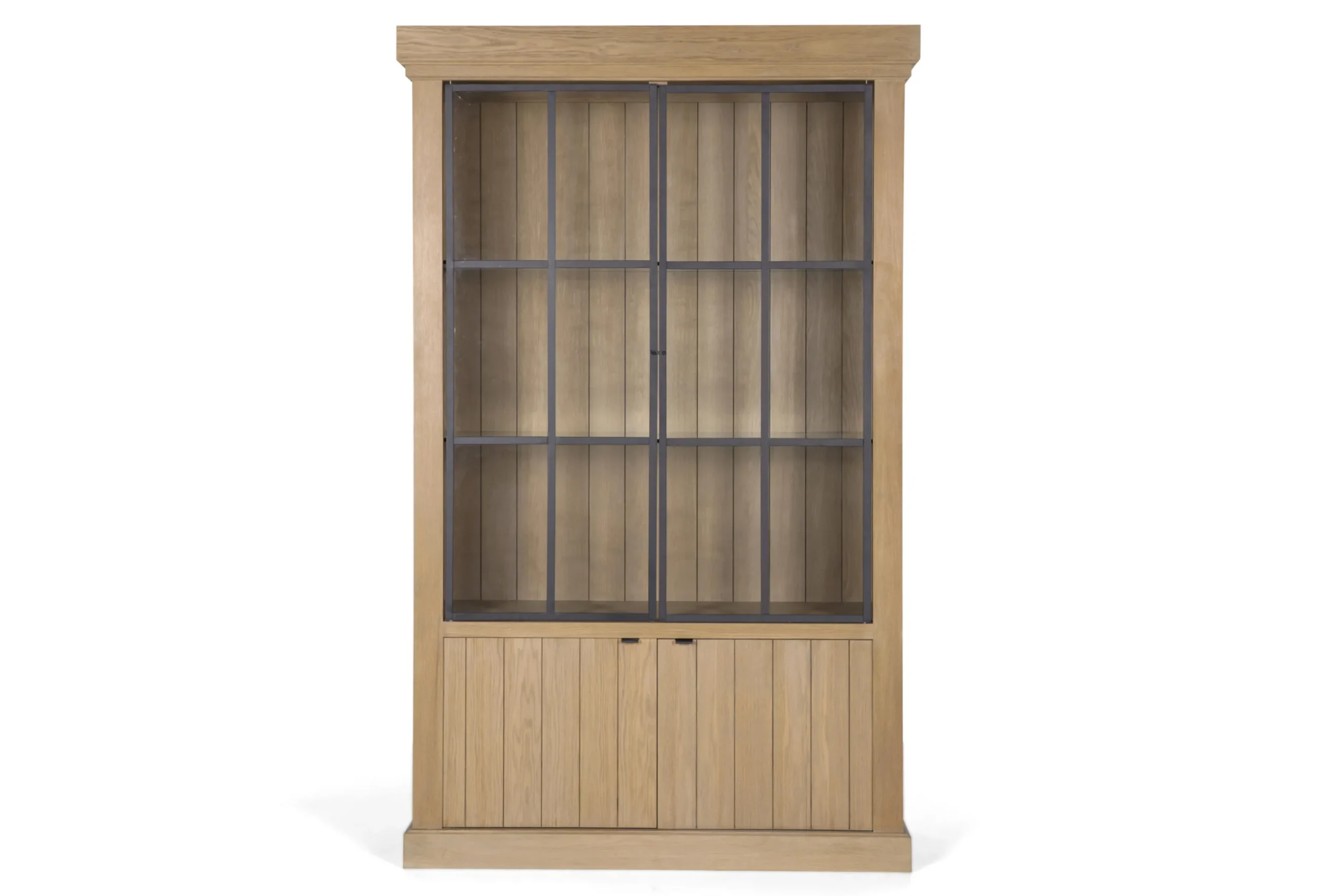 Iron Jason, Cabinet, Weathered Oak, 2 Iron Doors