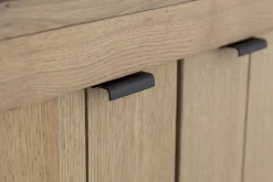 Iron Jason, Cabinet, Weathered Oak, 2 Iron Doors