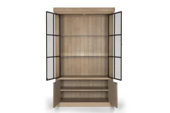 Iron Jason, Cabinet, Weathered Oak, 2 Iron Doors