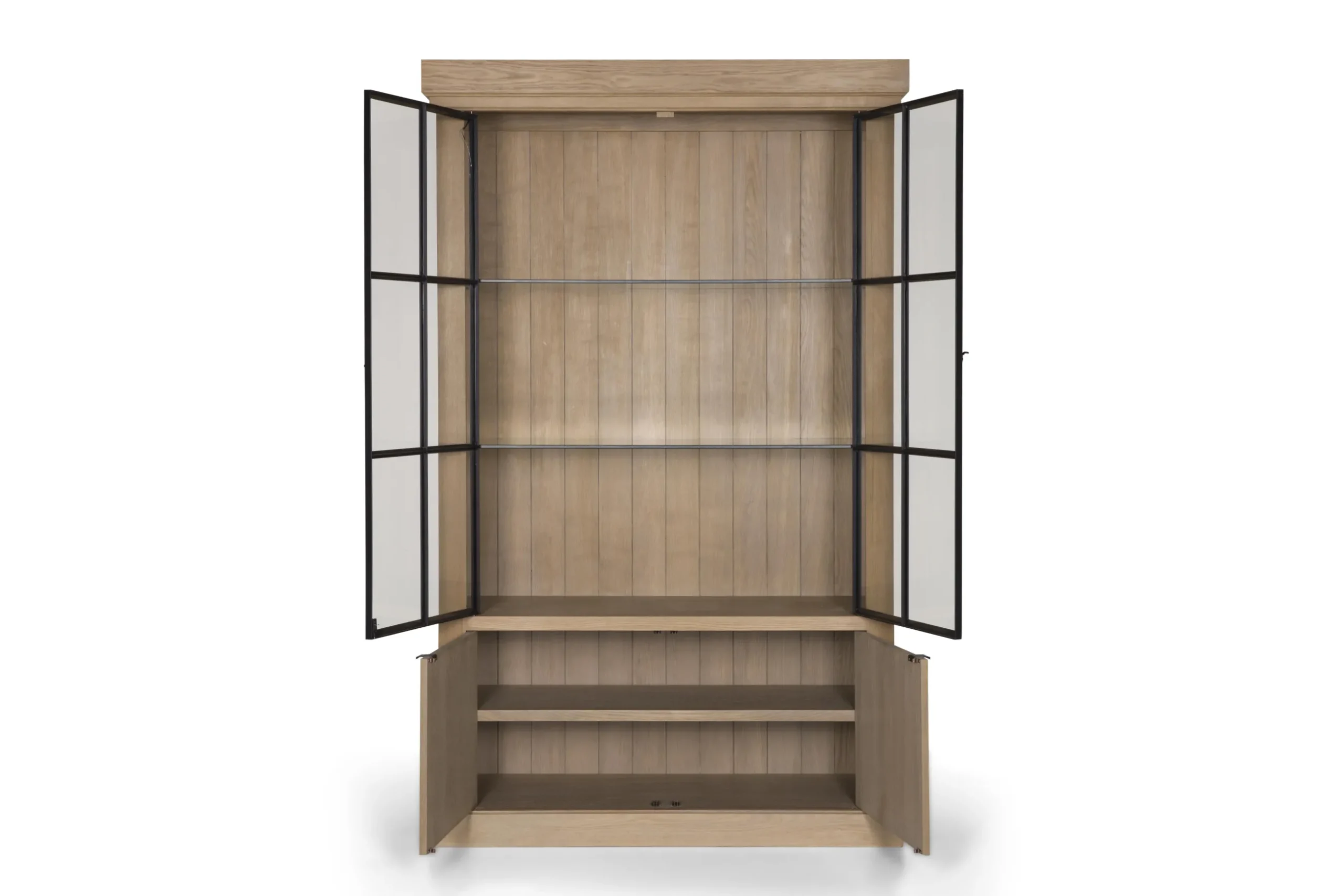 Iron Jason, Cabinet, Weathered Oak, 2 Iron Doors