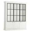 Iron Jason, Cabinet, White, 3 Iron Doors