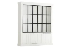 Iron Jason, Cabinet, White, 3 Iron Doors