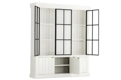 Iron Jason, Cabinet, White, 3 Iron Doors