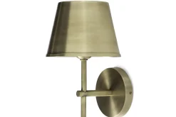 Itai, Wall Lamp, With Shade, Antique Brass