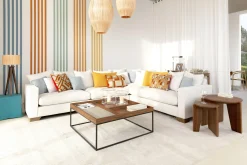 Jalon, Coffee Table, Square, Wood And Metal
