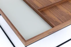Jalon, Coffee Table, Square, Wood And Metal