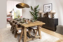 Jeffrey, Dining Table, Old Oak, 300 Cm