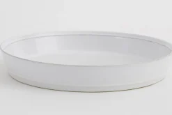 Jille, Cake Dish, Ceramic, White, 30Cm