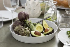 Jille, Cake Dish, Ceramic, White, 30Cm