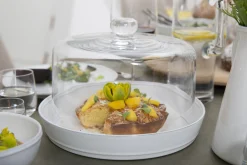 Jille, Cake Dish, Ceramic, White, 30Cm