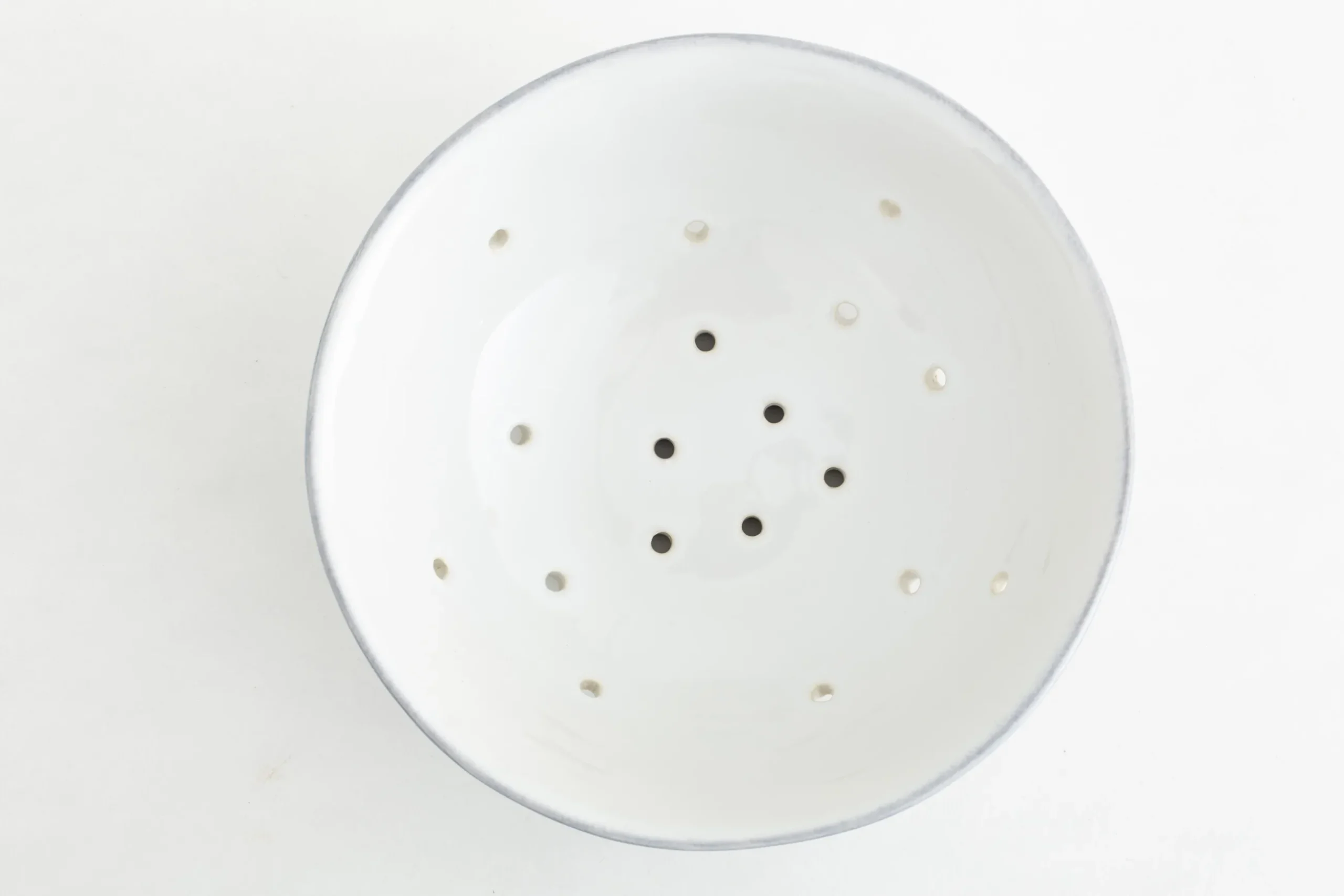 Jille, Colander, Ceramic, White