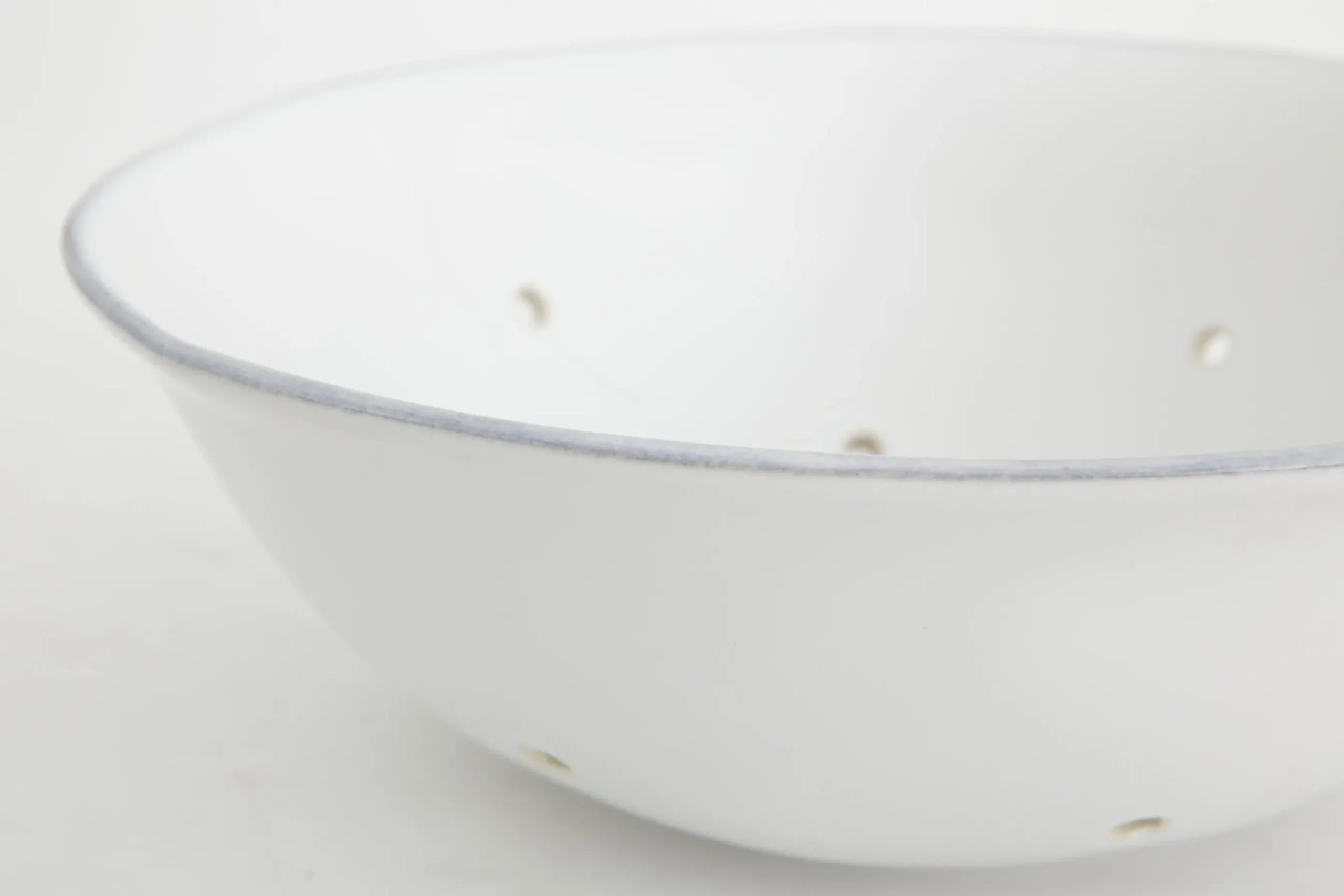 Jille, Colander, Ceramic, White