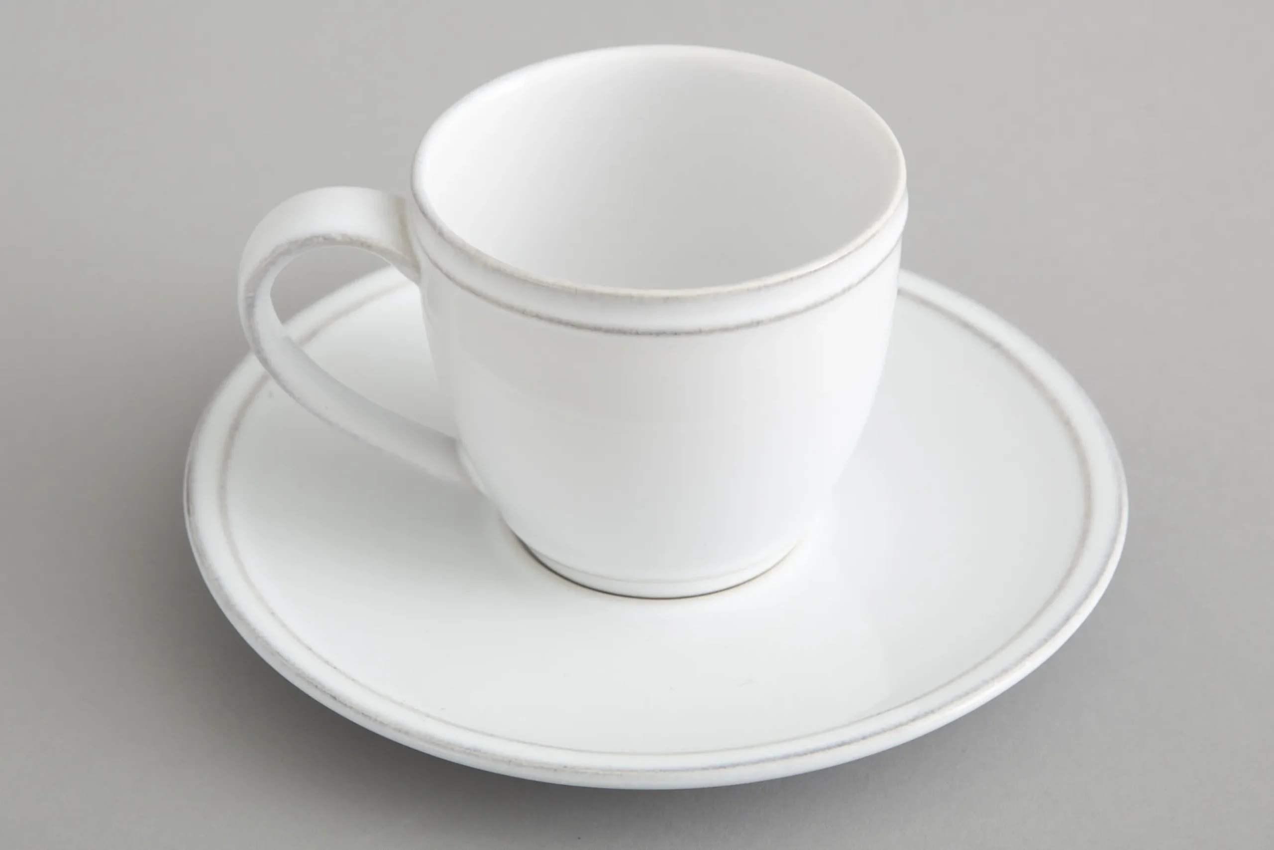 Jille, Cup And Saucer, Ceramic, White, M, 150Ml