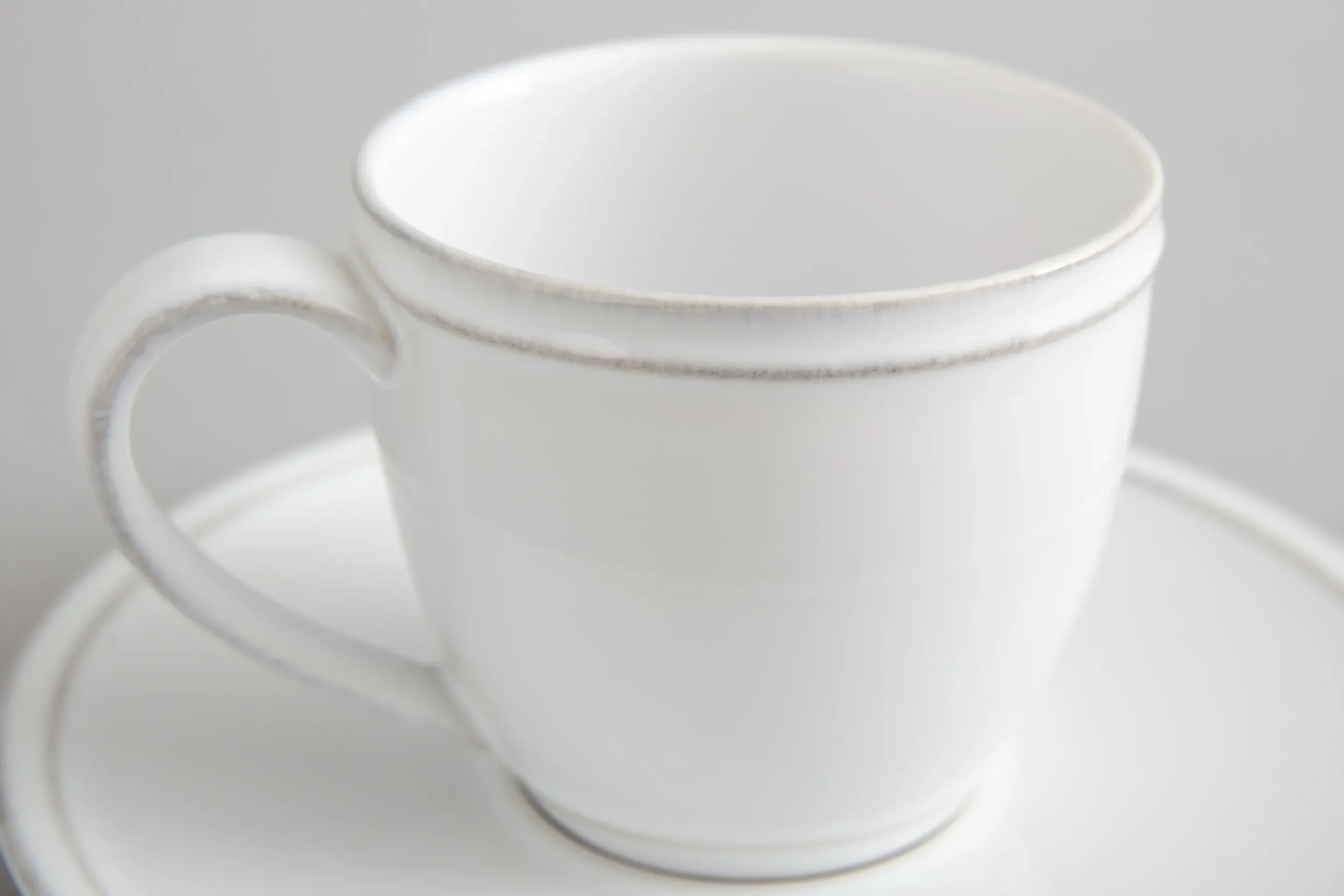 Jille, Cup And Saucer, Ceramic, White, M, 150Ml