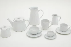 Jille, Cup And Saucer, Ceramic, White, S, 50Ml