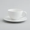 Jille, Cup And Saucer, Ceramic, White, L, 200Ml