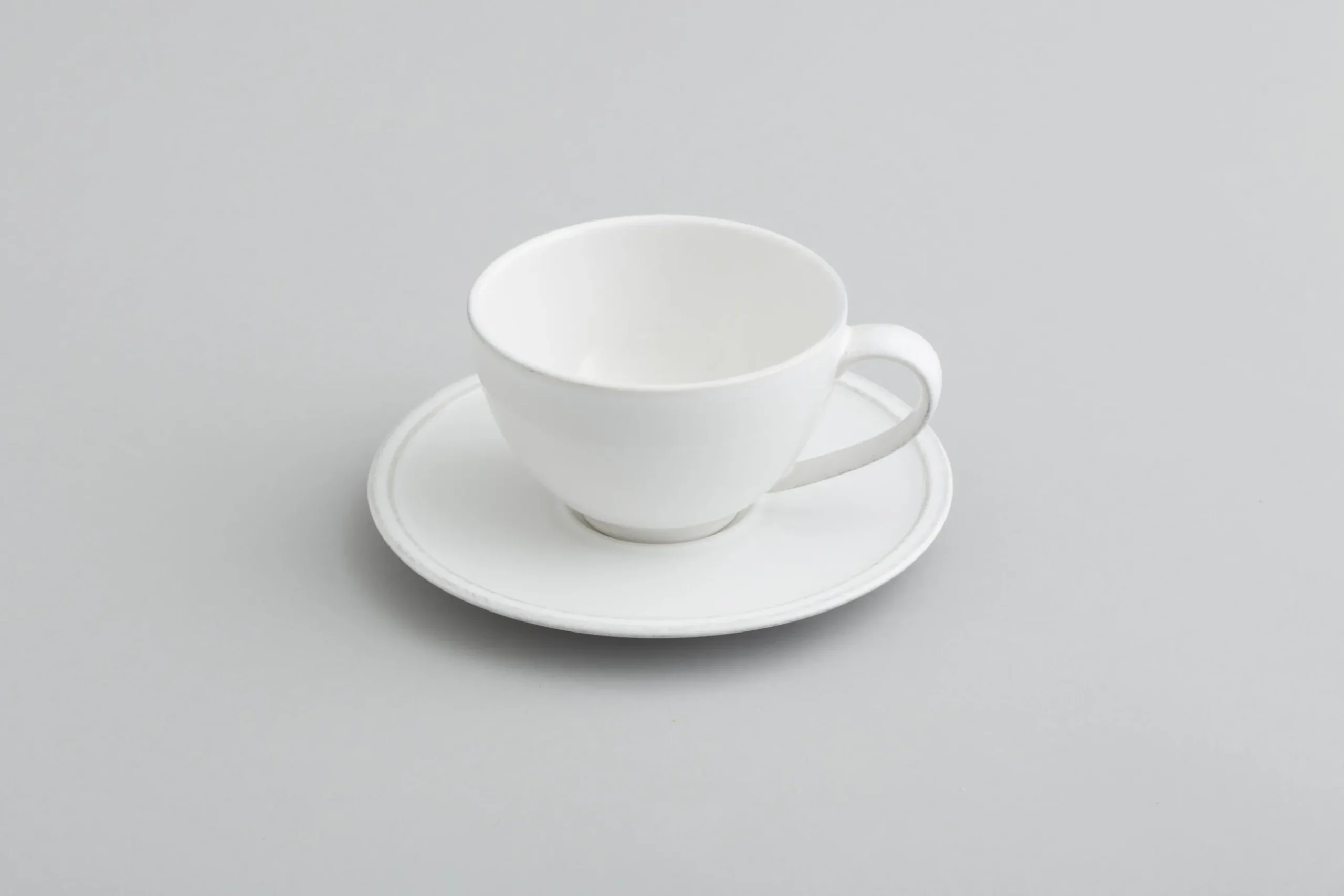 Jille, Cup And Saucer, Ceramic, White, L, 200Ml