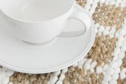 Jille, Cup And Saucer, Ceramic, White, L, 200Ml