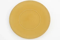 Jille, Plate, Ceramic, Ocher, 34Cm