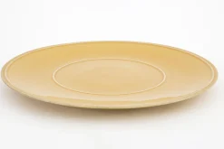 Jille, Plate, Ceramic, Ocher, 34Cm