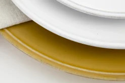 Jille, Plate, Ceramic, Ocher, 34Cm