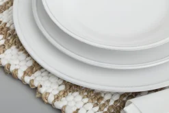 Jille, Plate, Ceramic, White, 34Cm