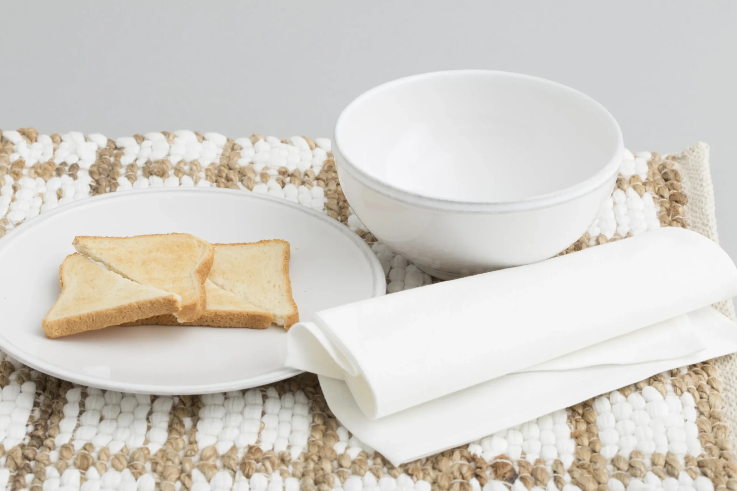 Jille, Salad Plate, Ceramic, White