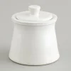 Jille, Sugar Pot, Ceramic, White
