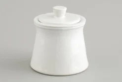 Jille, Sugar Pot, Ceramic, White