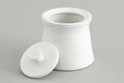 Jille, Sugar Pot, Ceramic, White
