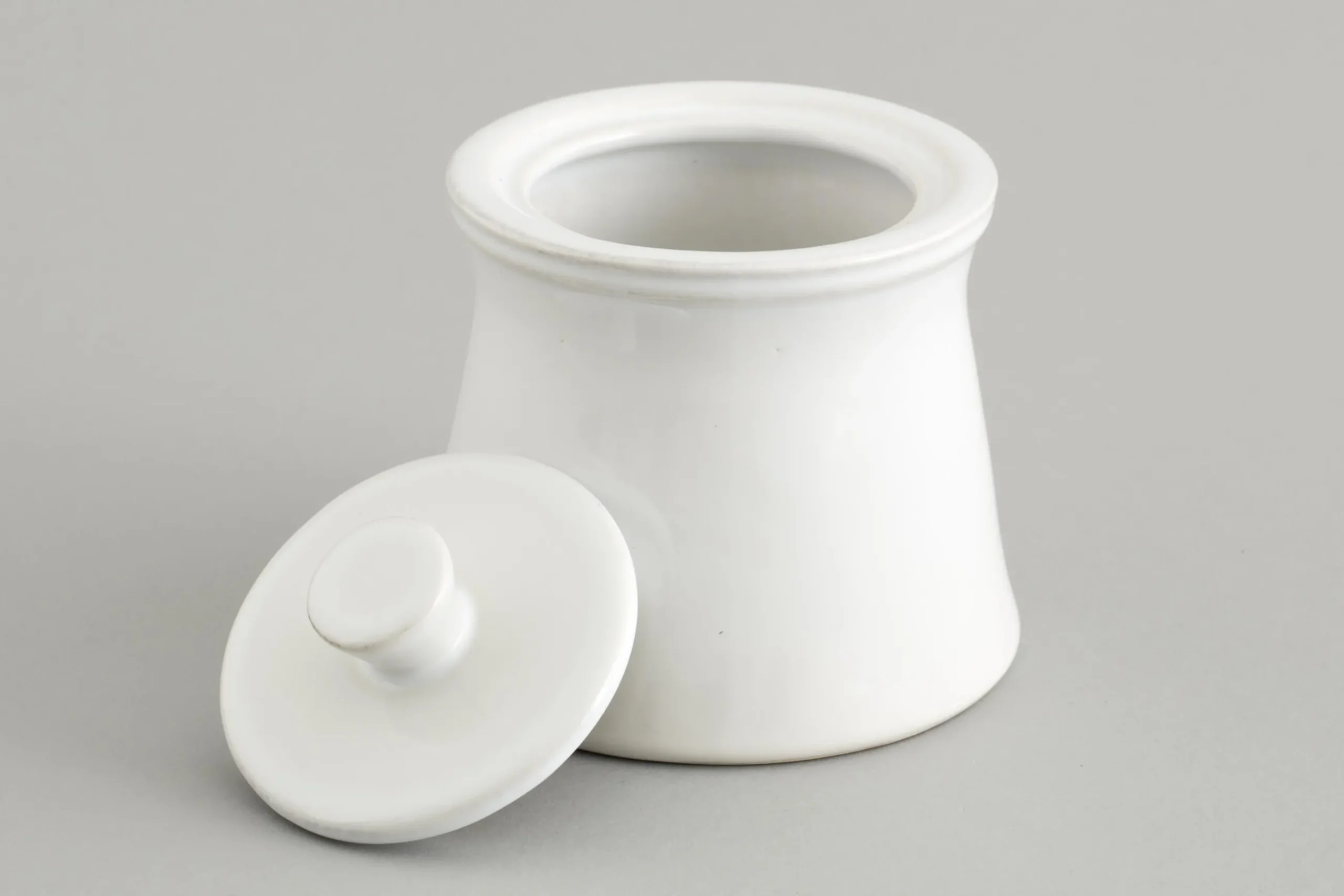 Jille, Sugar Pot, Ceramic, White