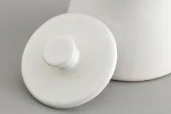 Jille, Sugar Pot, Ceramic, White