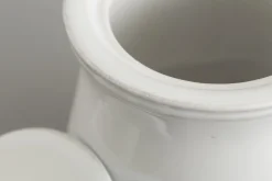 Jille, Sugar Pot, Ceramic, White