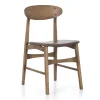 Joel, Chair, Oak And Leather Seat