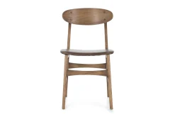Joel, Chair, Oak And Leather Seat