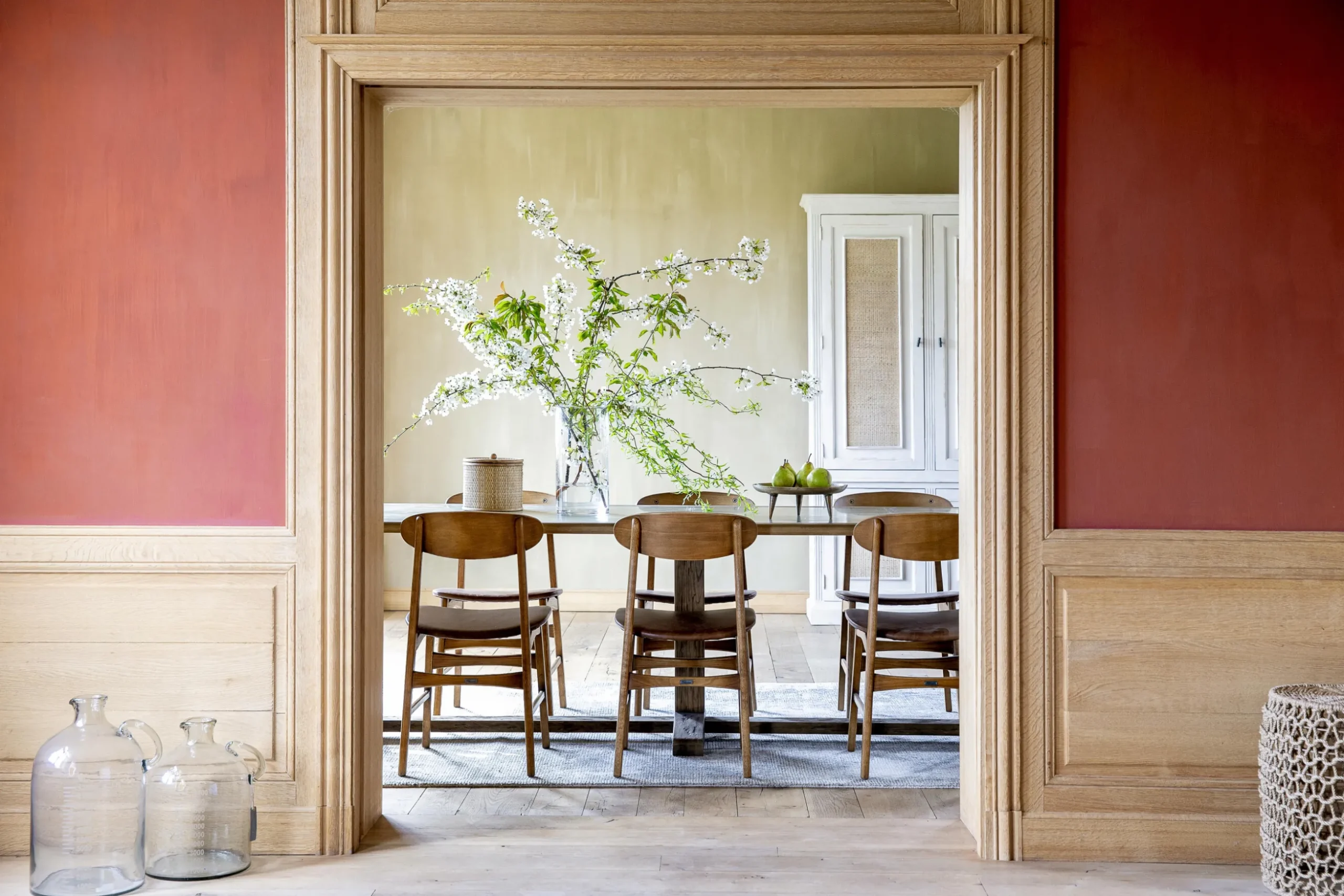 Joel, Chair, Oak And Leather Seat