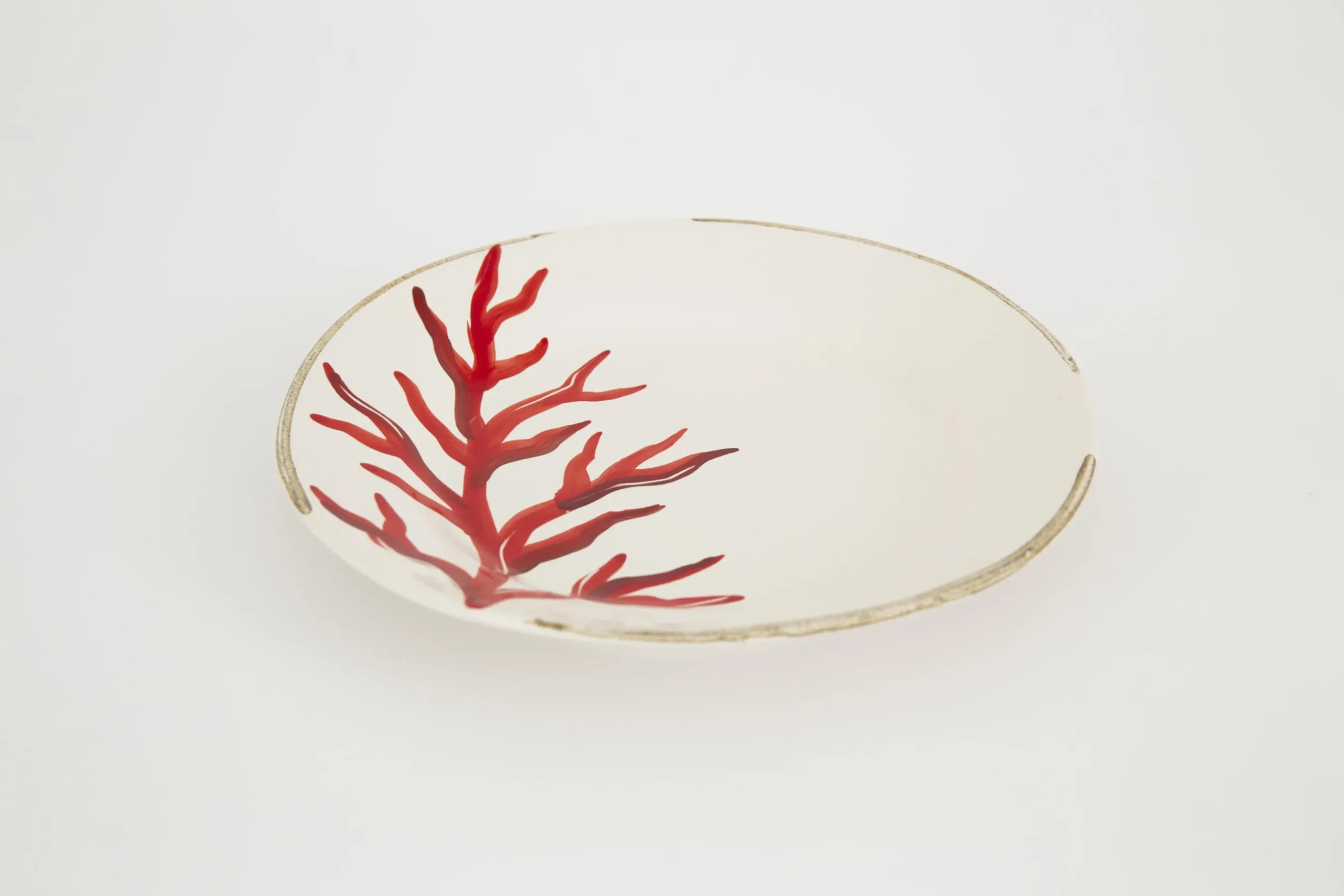 Kao, Plate, Coral, 23Cm