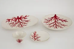 Kao, Plate, Coral, 23Cm