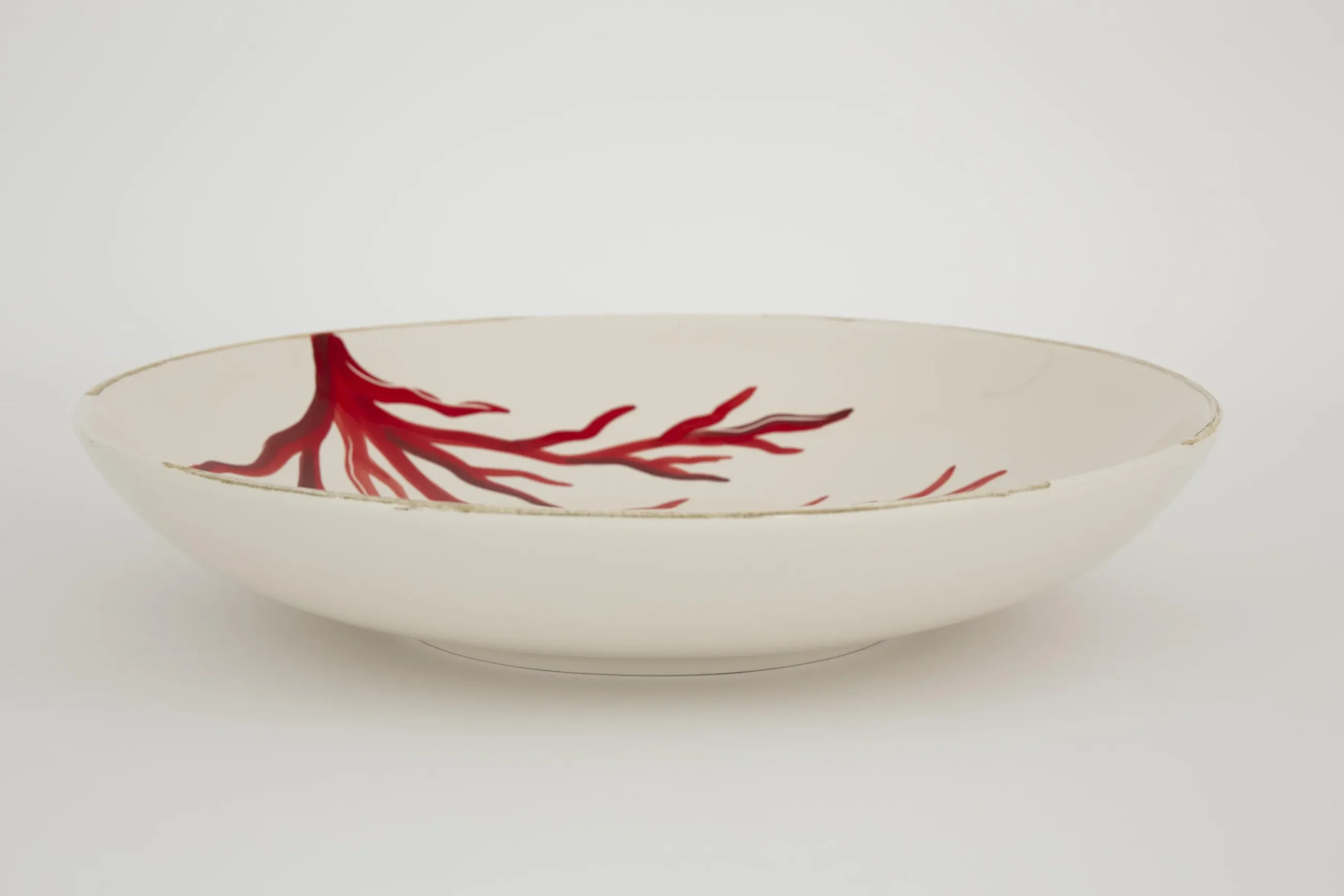 Kao, Serving Bowl, Coral, Round
