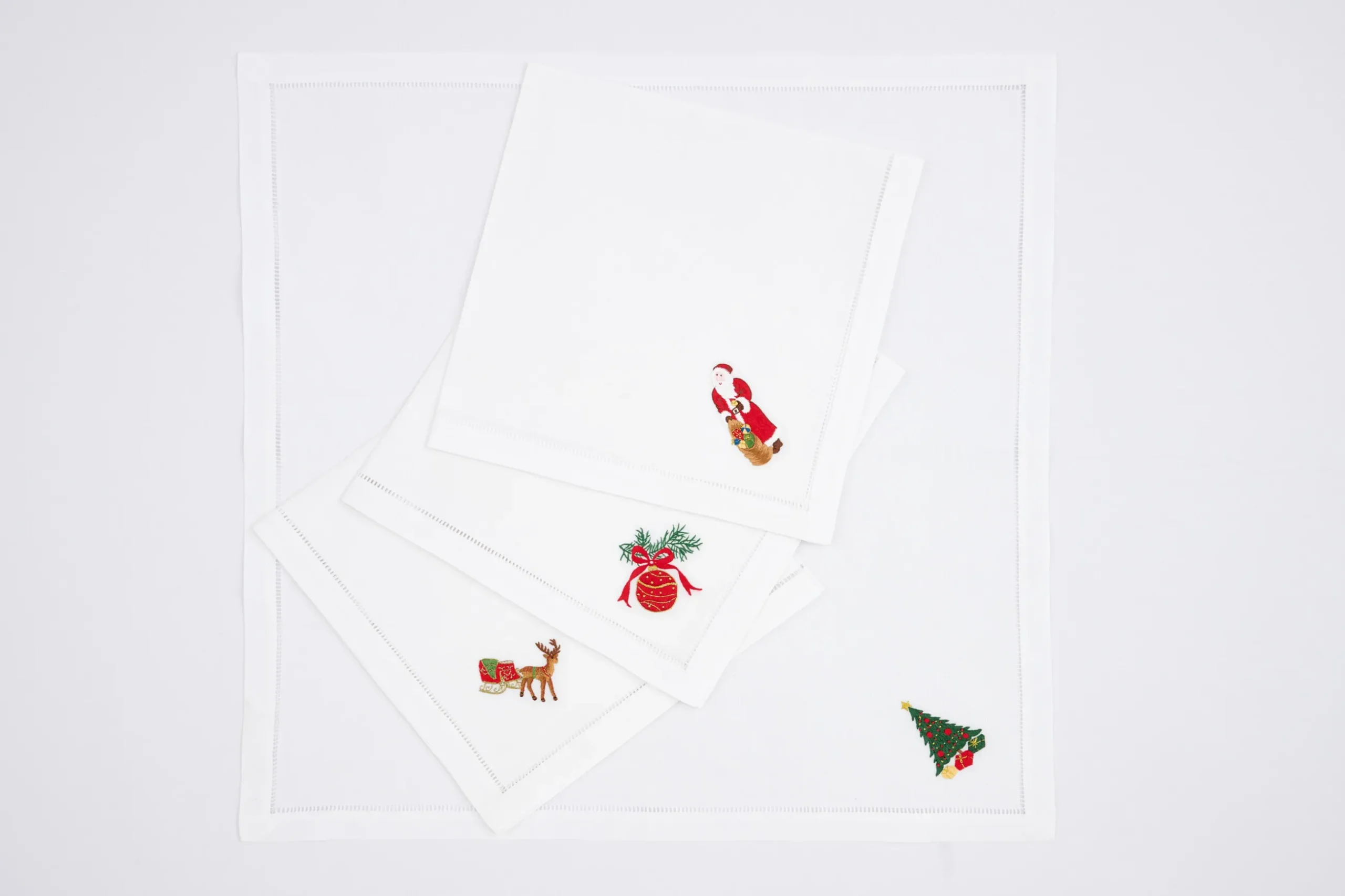 Karoli, Napkin, Embroidery, Set Of 4