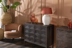 Kris, Table Lamp, Clay