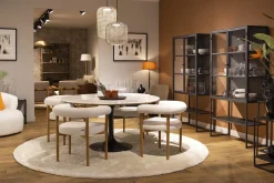 Laurance, Display Cabinet, Black, Metal, 2 Doors