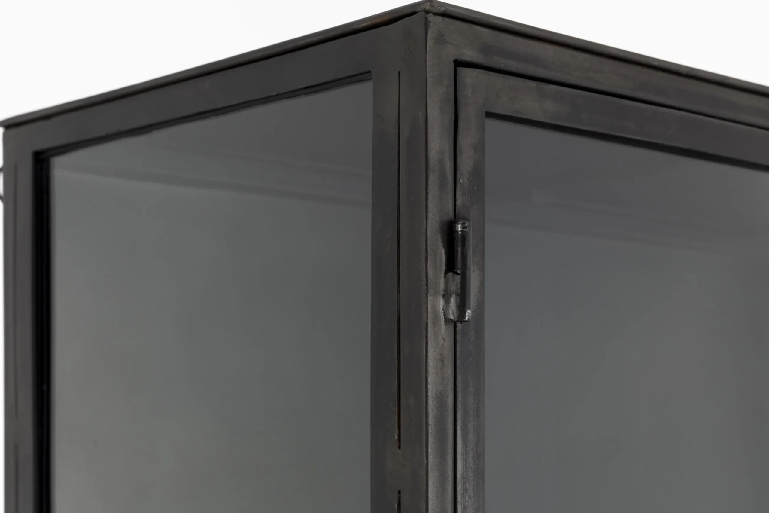 Laurance, Display Cabinet, Black, Metal, 2 Doors