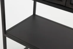 Laurance, Display Cabinet, Black, Metal, 2 Doors
