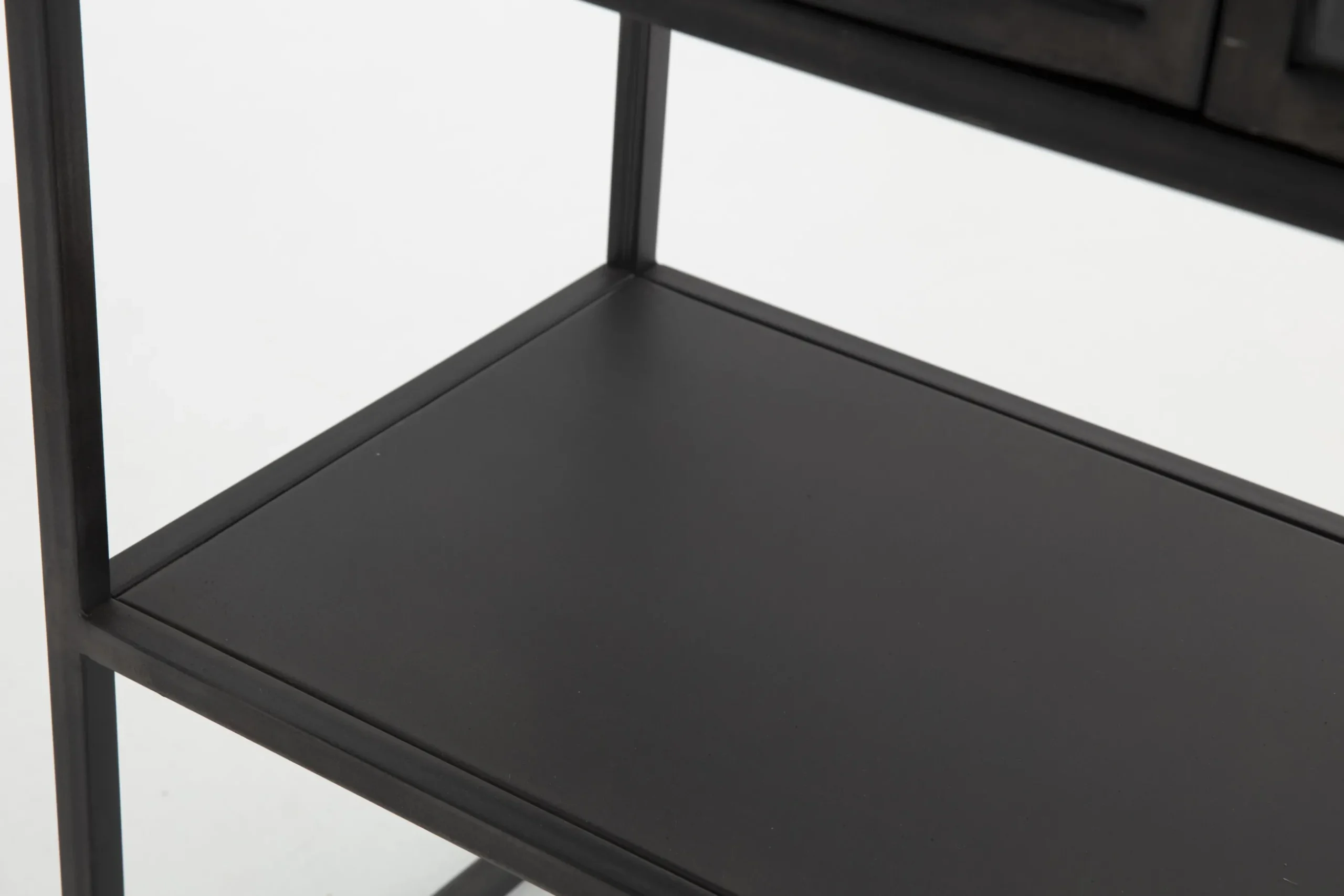 Laurance, Display Cabinet, Black, Metal, 2 Doors