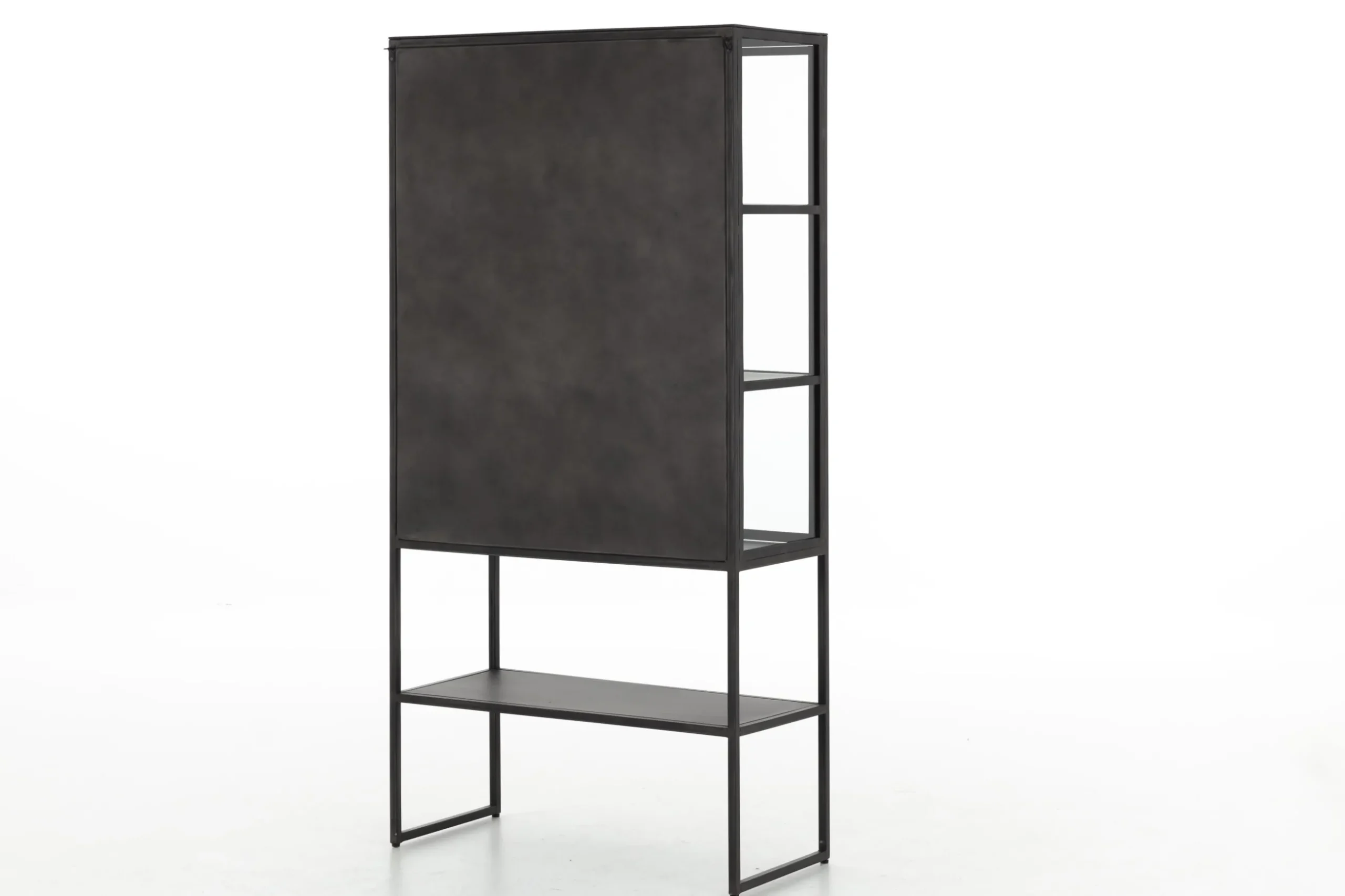 Laurance, Display Cabinet, Black, Metal, 2 Doors