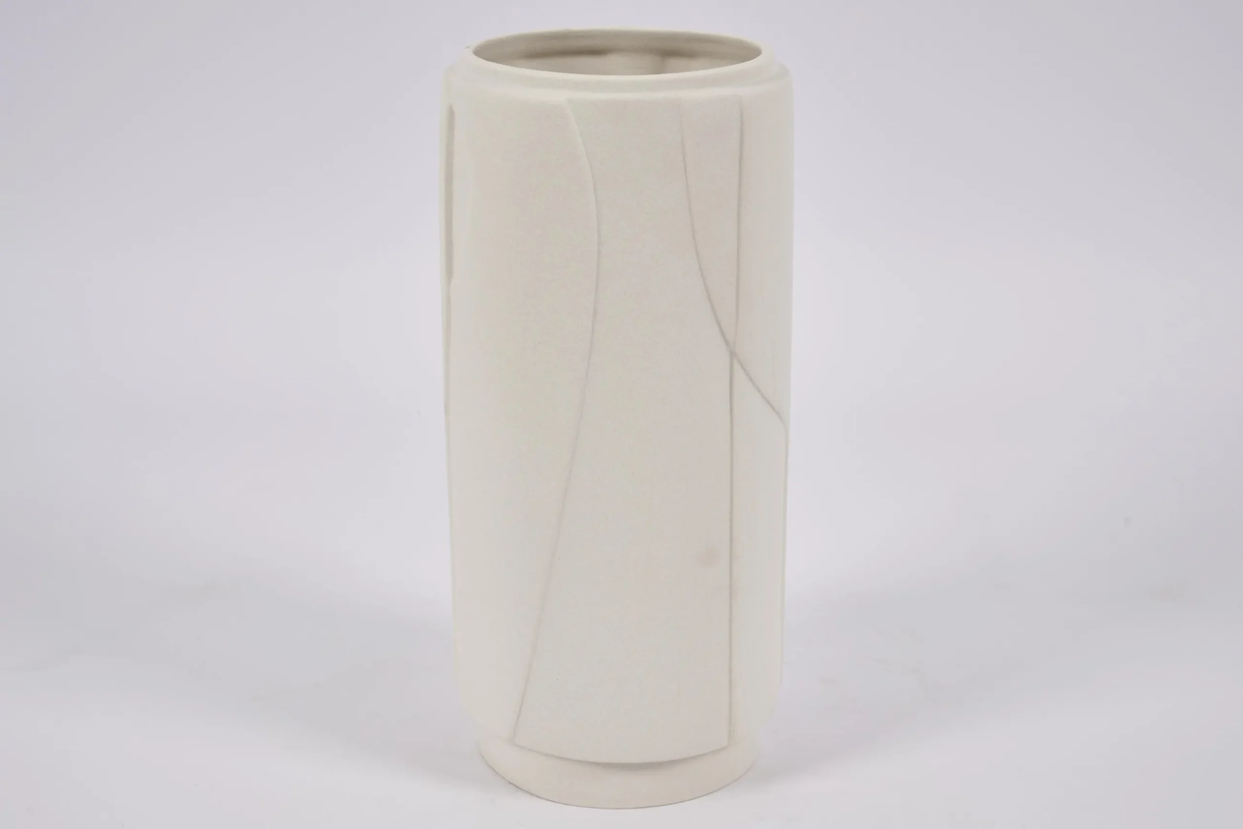 Laurena, Vase, Ceramic, Latte, L