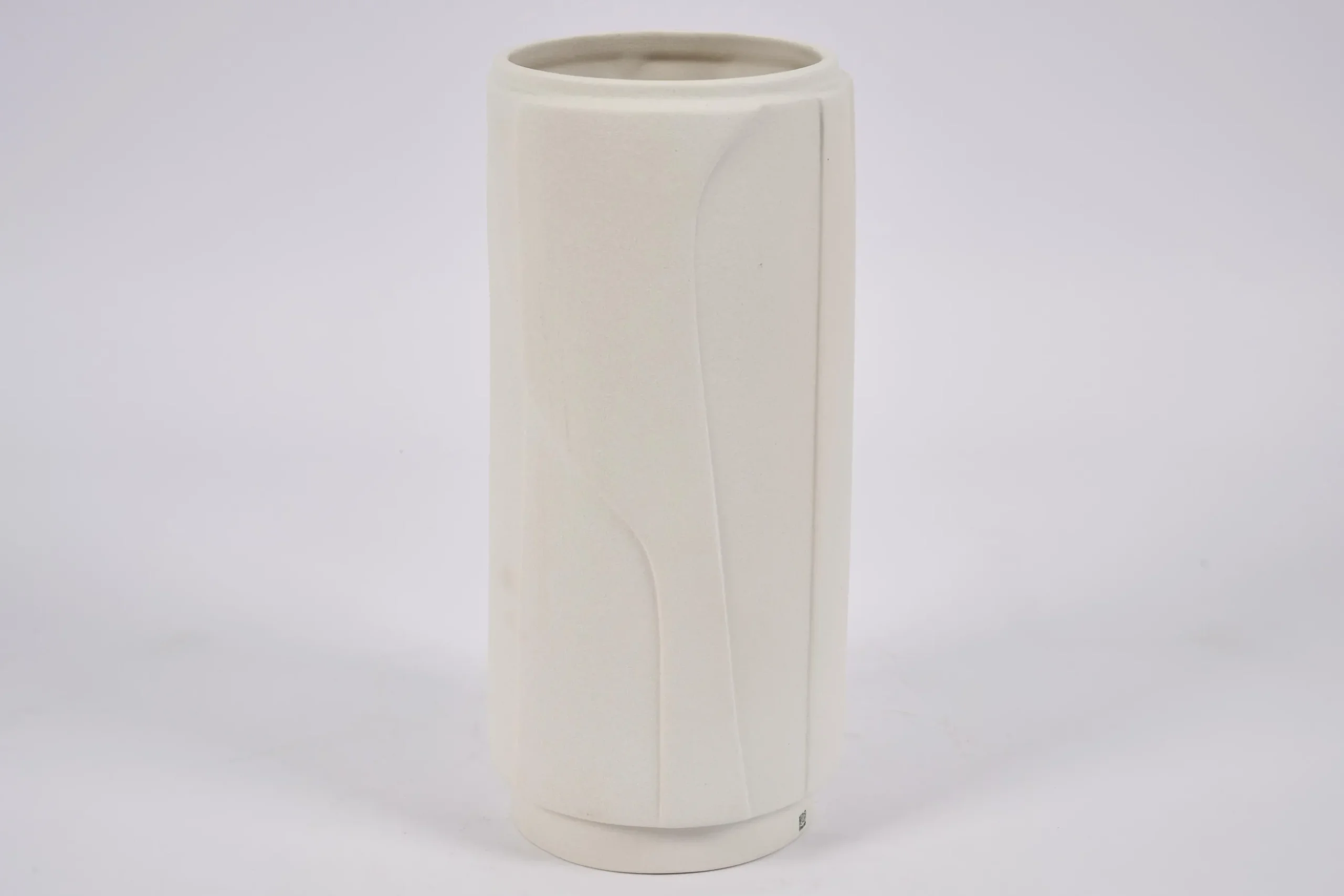 Laurena, Vase, Ceramic, Latte, L