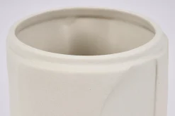Laurena, Vase, Ceramic, Latte, L