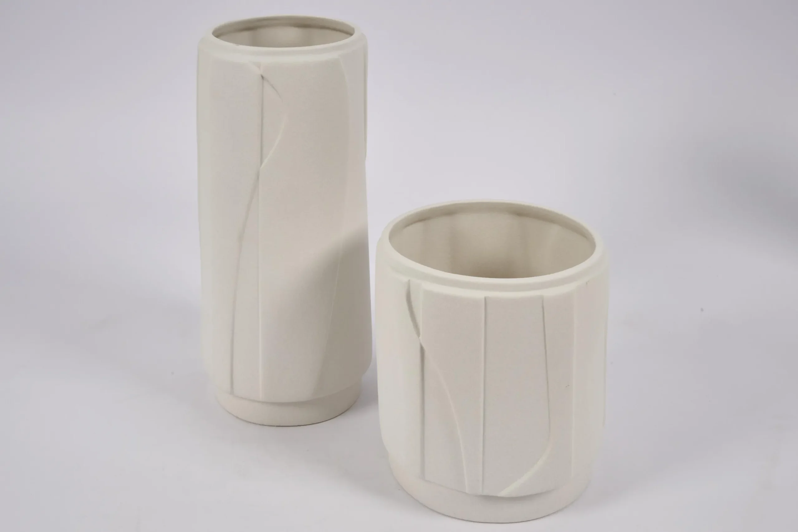 Laurena, Vase, Ceramic, Latte, L